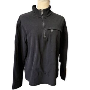 J.Crew Men's Black Half-Zip Sweater